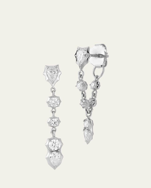 Platinum Posey Loop Earrings